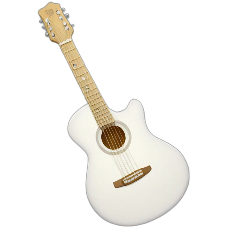 white guitar emoji