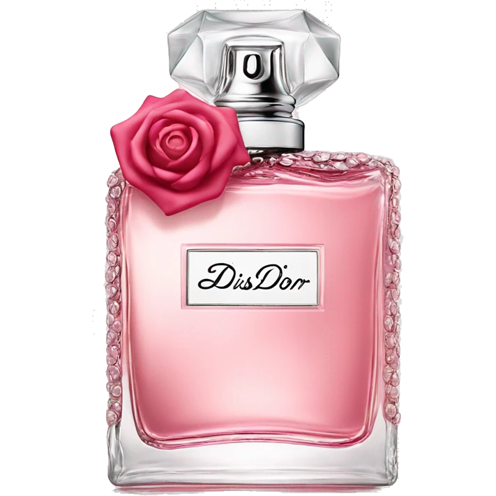 miss dior rose and roses bottle emoji