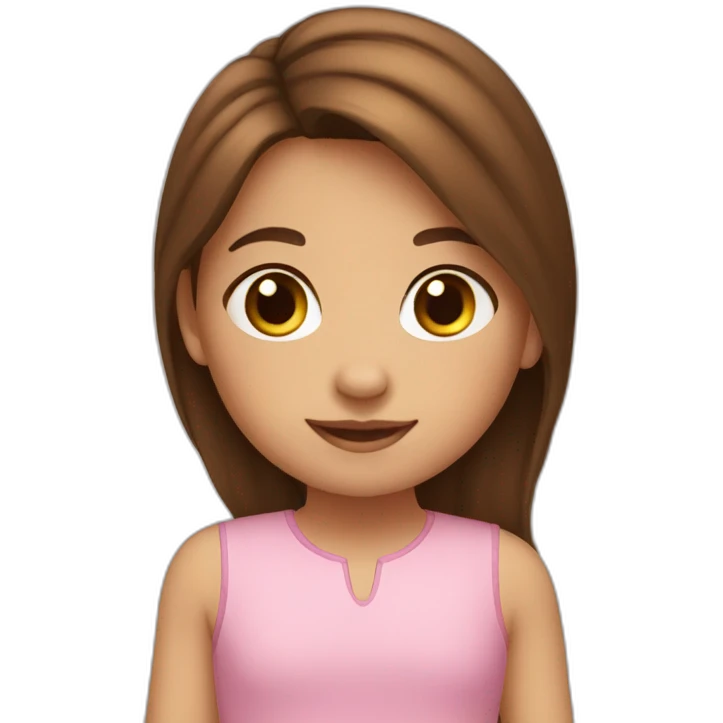 little-brown hair-niece emoji