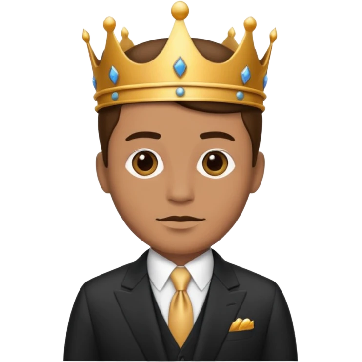 king with suit emoji