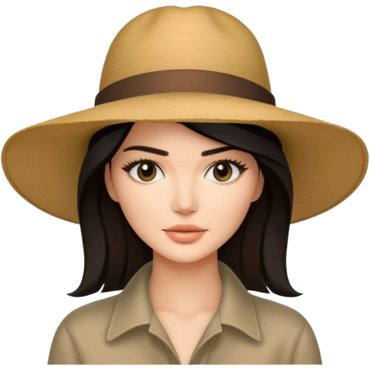Kendal jenner with hat emoji