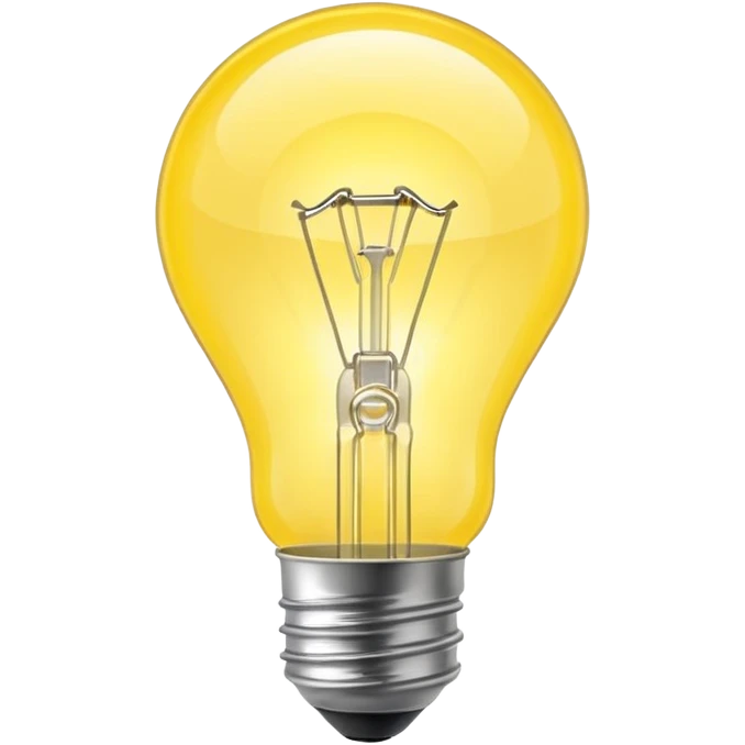 a shiny and powerfull light bulb emoji