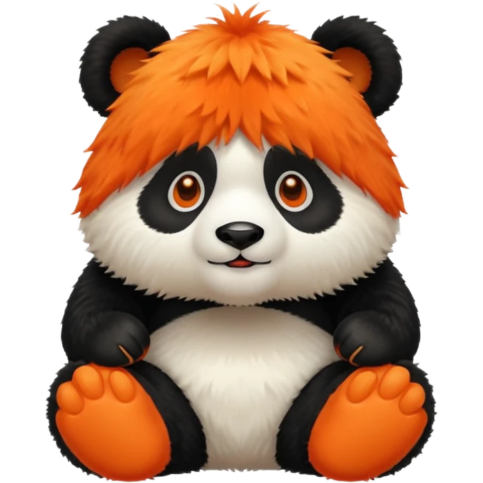 Panda roux orange emoji