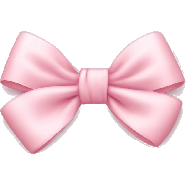 light pink bow on light pink bow emoji