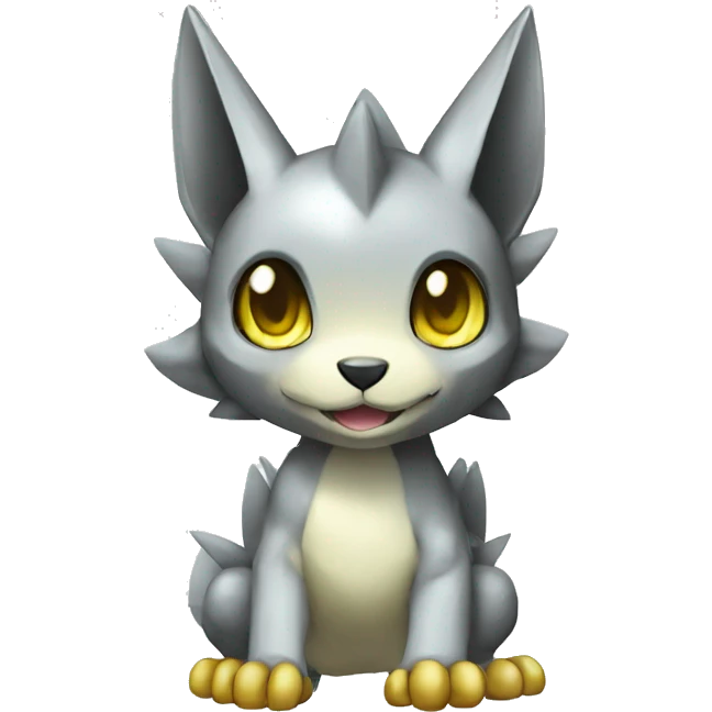 cute cool edgy shiny Digimon-Fakemon-animal full body emoji