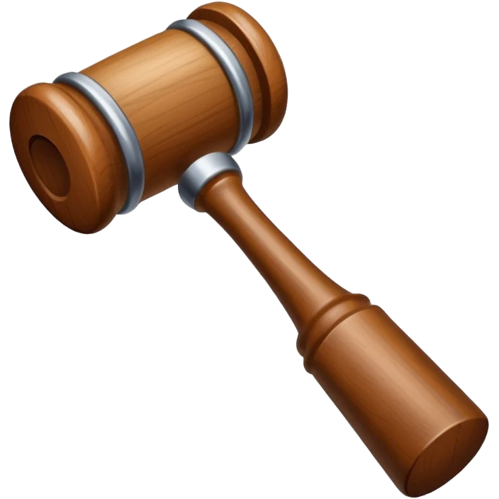 bidding mallet emoji