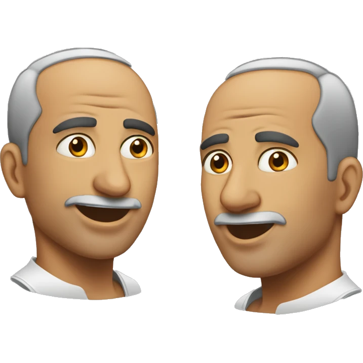 رجل براس اسد يحمل علم الجزائر emoji