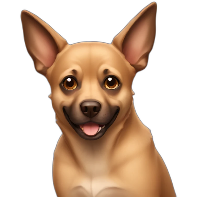 Brown bat dog emoji