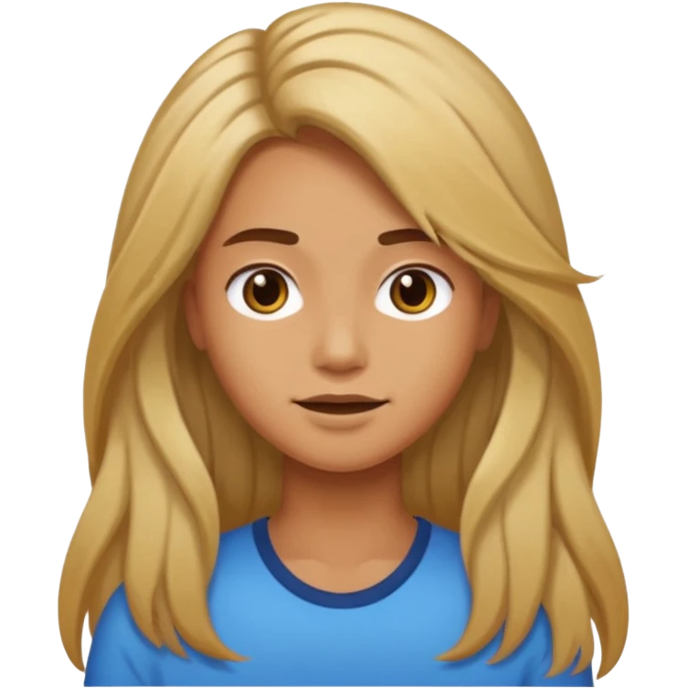 person living in desert just face, hair showing, different hair colors emoji