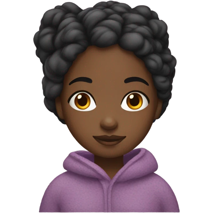 black girl cozy emoji