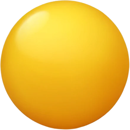 yellow round object emoji