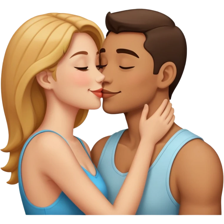 He kissing aje emoji