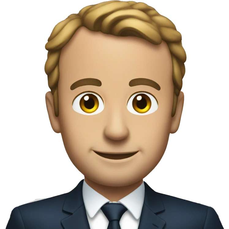 Macron on a boat emoji