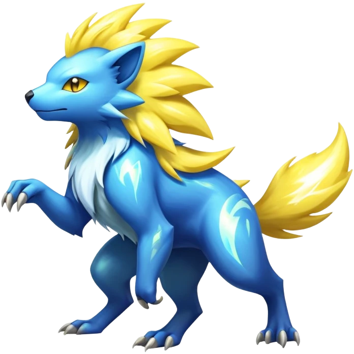  Shiny Sparkly Electric Cool Epic-Manectric-Fakémon-creature emoji