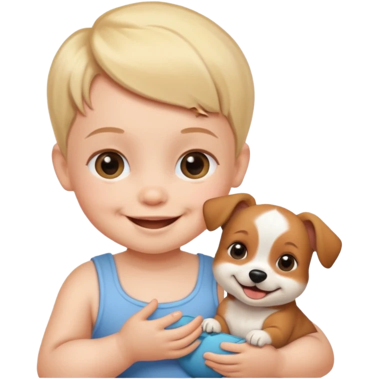 Baby with Dog. emoji