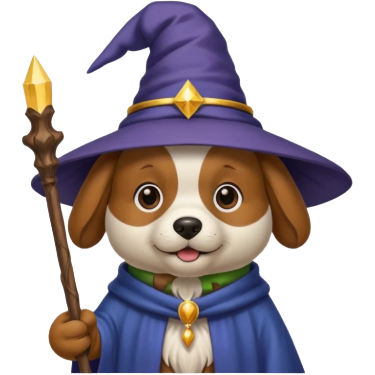 Dog wizard emoji