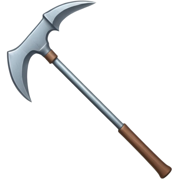 a double-ended pickaxe with identical sharp tips for mining ore emoji