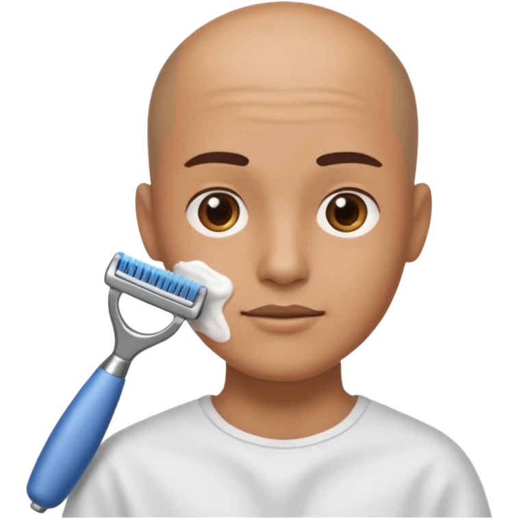 shaving head emoji