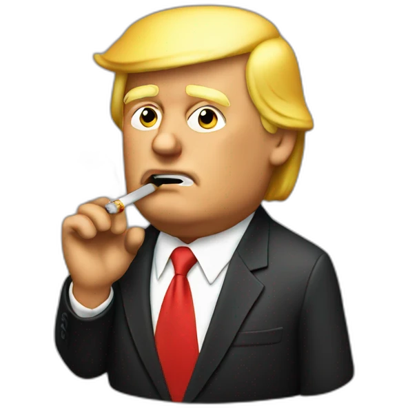 Trump smoking emoji