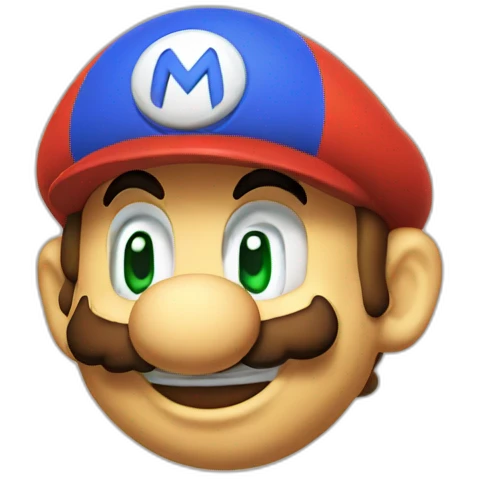 super mario laughing emoji