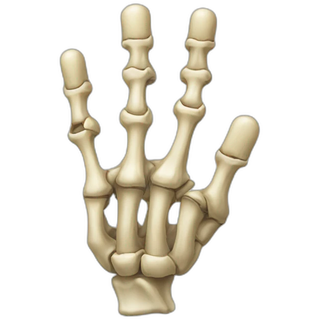 Bones-hand right emoji