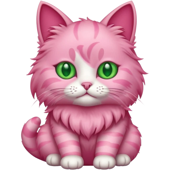 Pink cat emoji