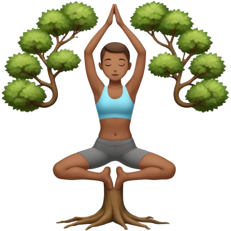 tree yoga pose emoji