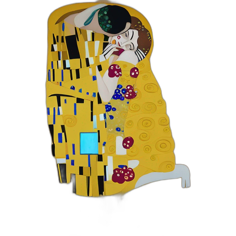 Painting Kiss by Gustav Klimt emoji
