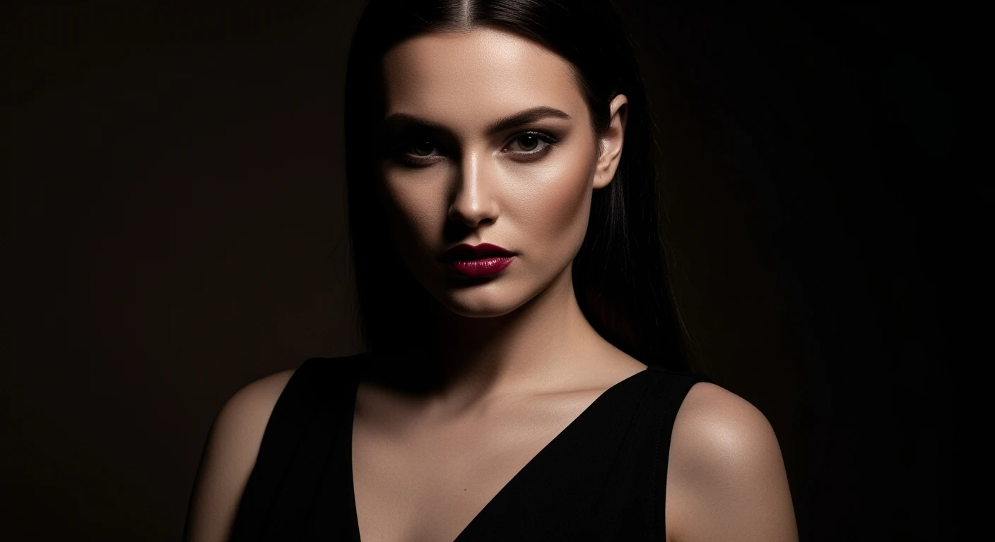 Closeup photo of a beautifull woman, low key light, cinematic lightning emoji