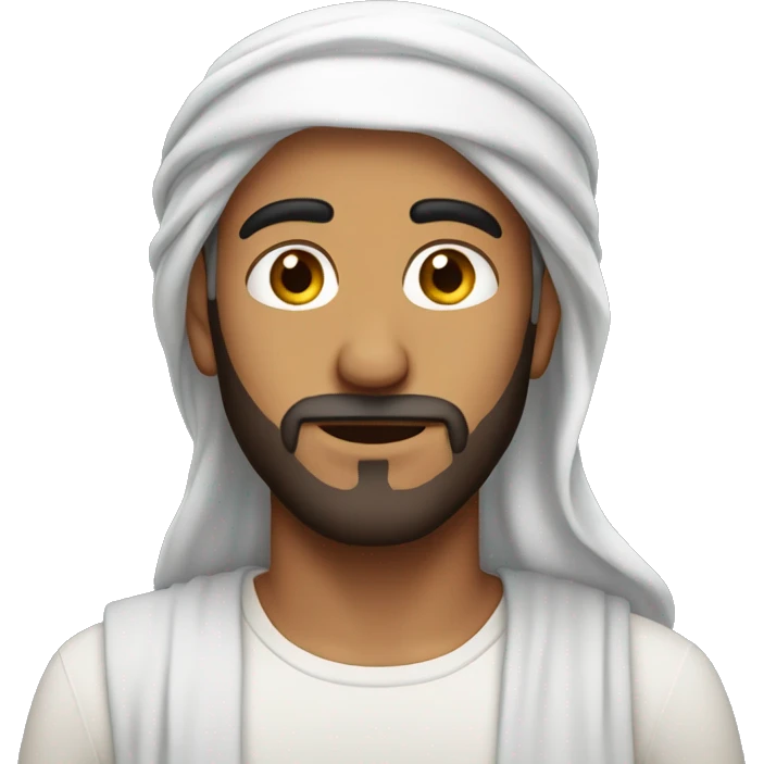 middle eastern man with light beard emoji