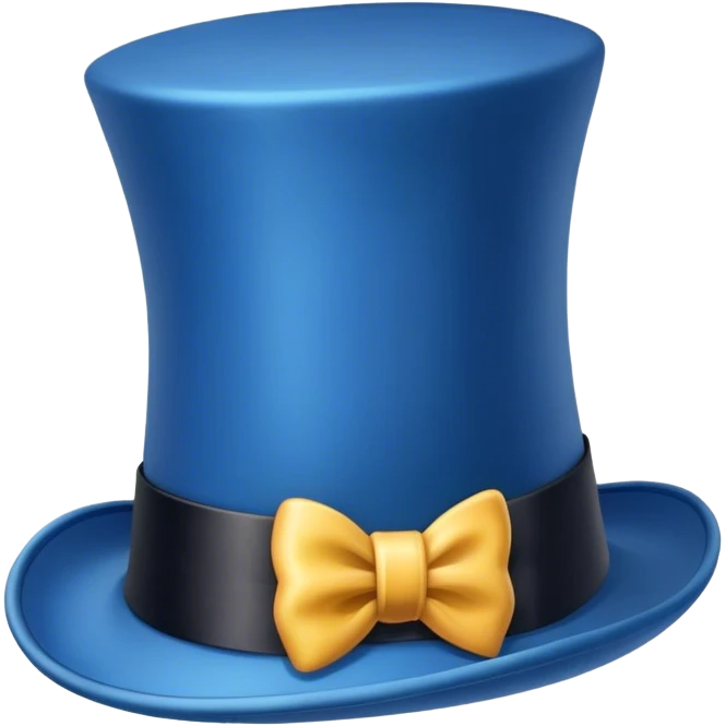 blue top hat emoji
