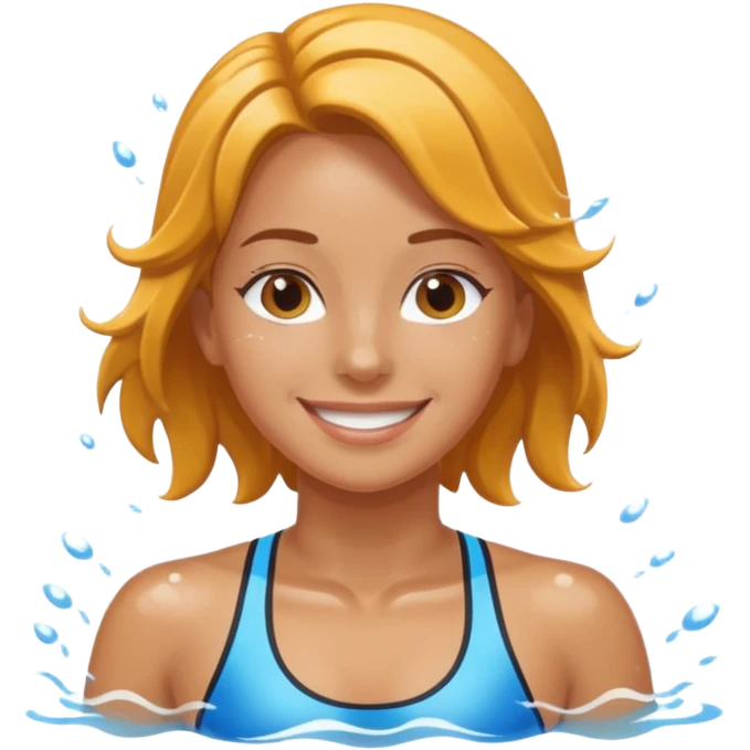 girl swimming athlete emoji