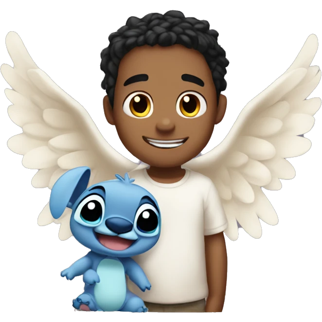 Angel and Stich emoji