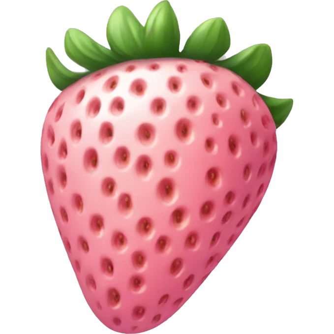 Pastel pink strawberry emoji