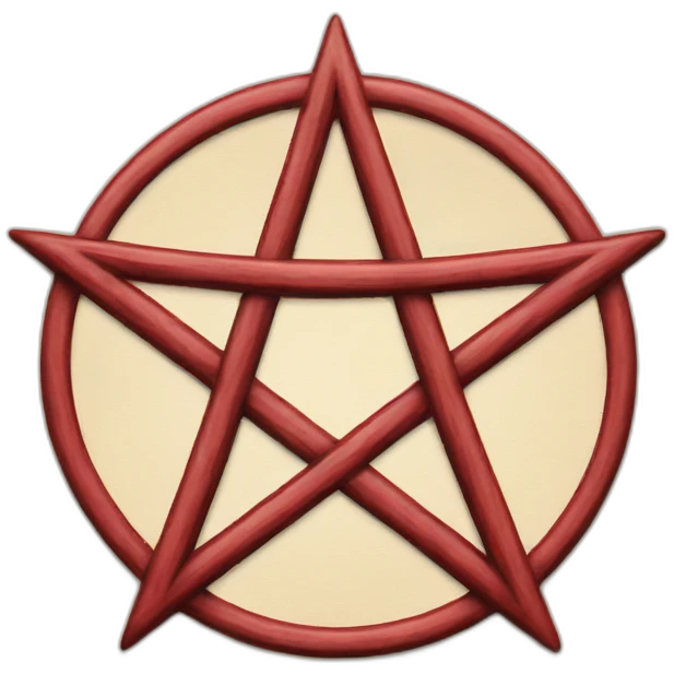 pentagram red emoji