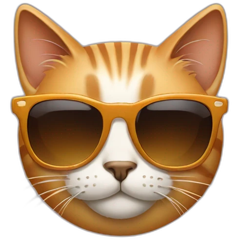 Cat with sunglasses emoji