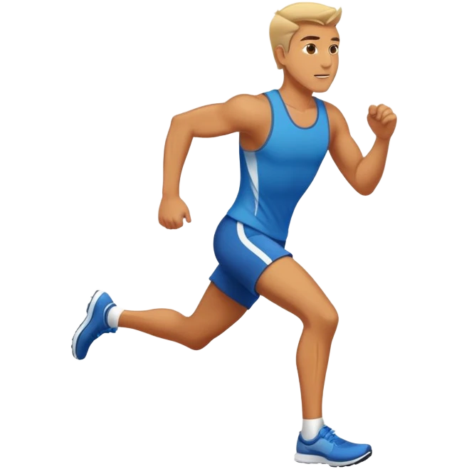 guy running super fast emoji