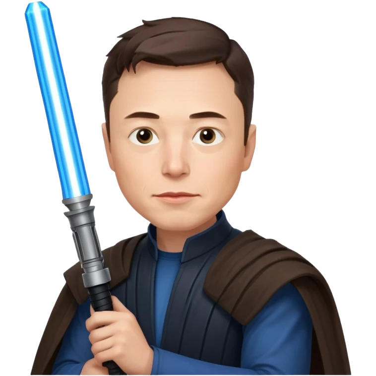 Elon musk with lightsaber  emoji