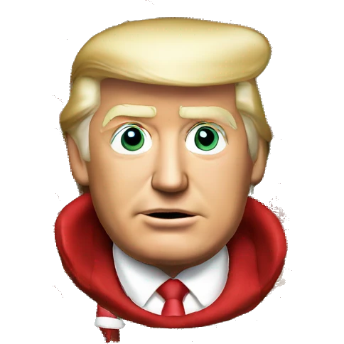 Donald Trump wearing a Christmas sweater  emoji