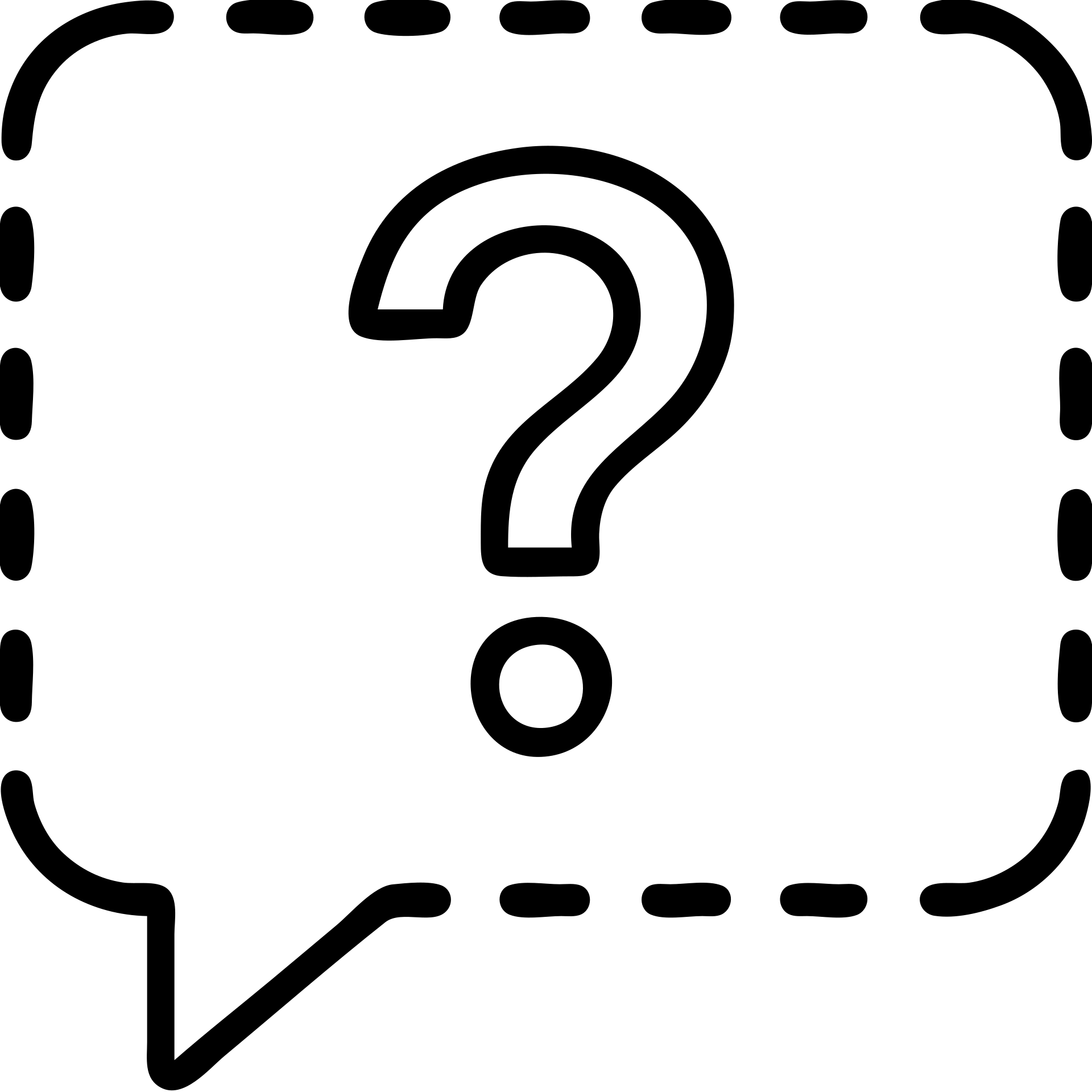 icon for 'Prefer not to answer', speech bubble with a dashed outline and a question mark inside, soft gray tones emoji