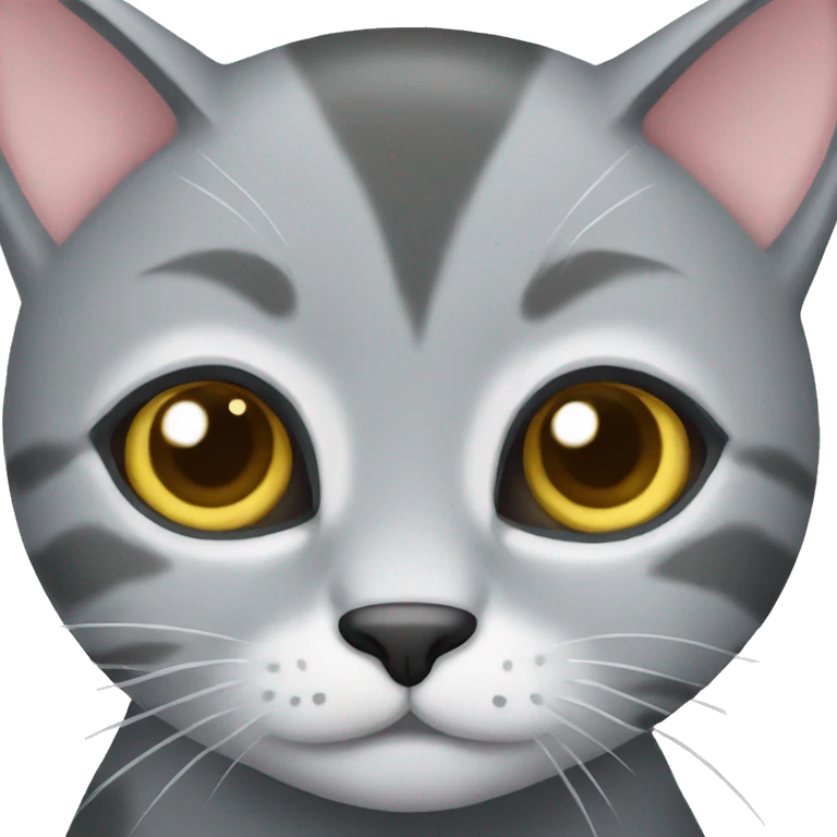 Cute Grey Cat emoji