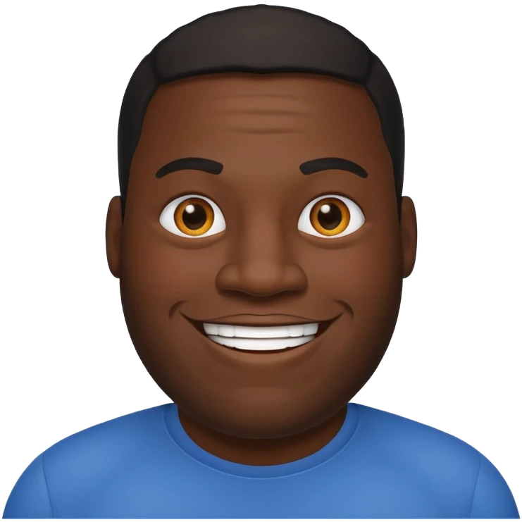 big black guy emoji