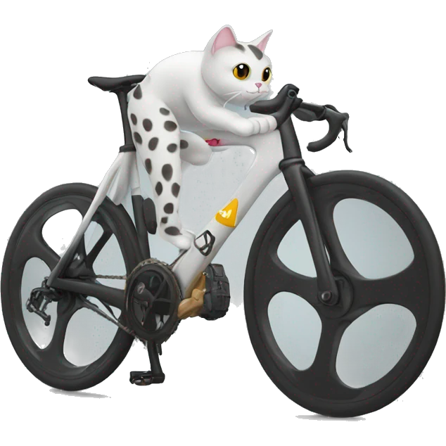 Cat race bike emoji