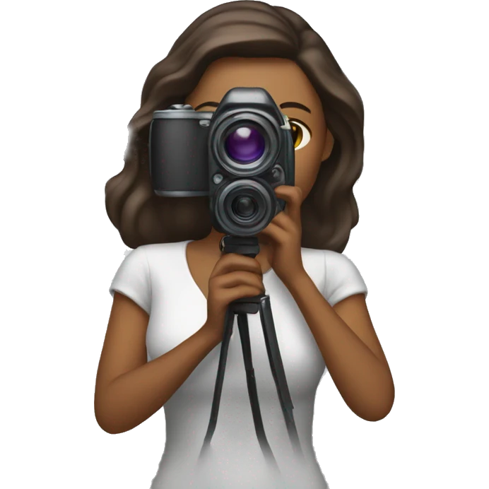 Woman with a camara in her Hand  emoji