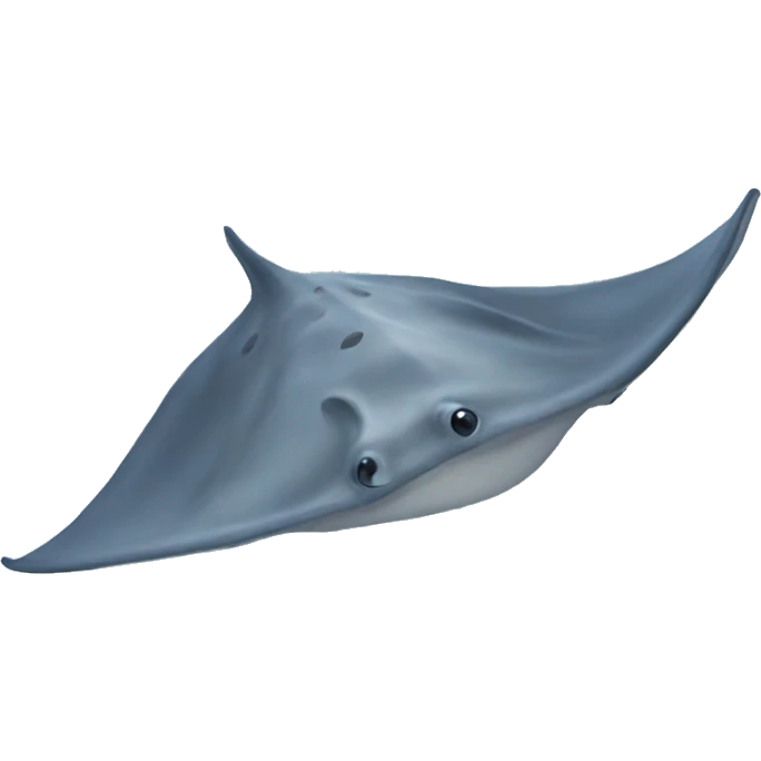 Stingray swimming emoji
