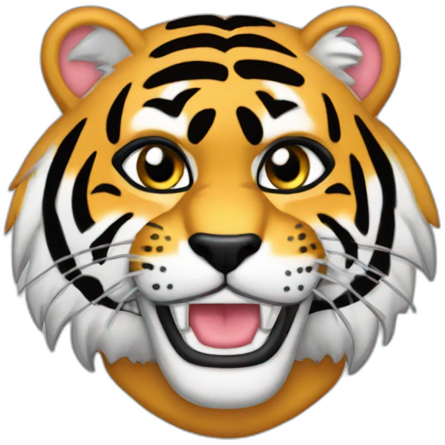 Tigre sur moto emoji