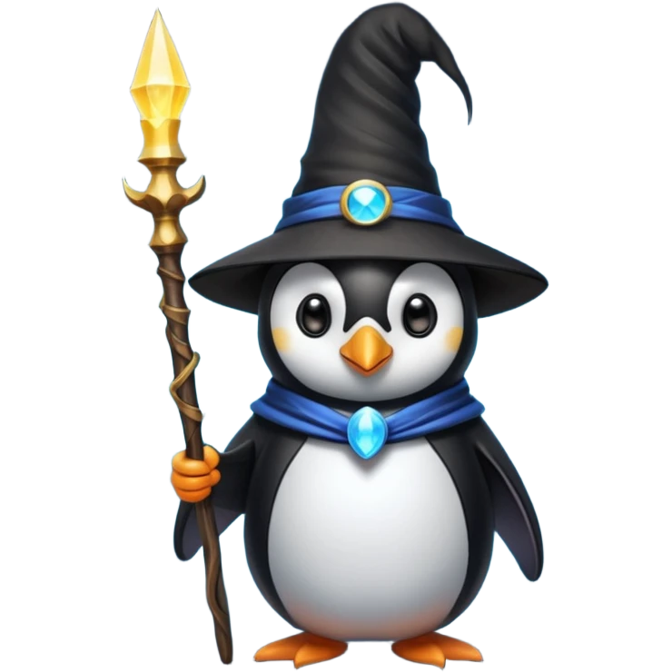 Penguin Wizard emoji