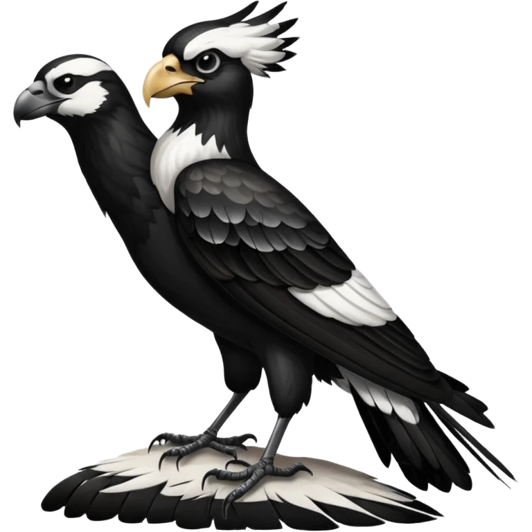 Collingwood magpie standing on wext coast eagle emoji