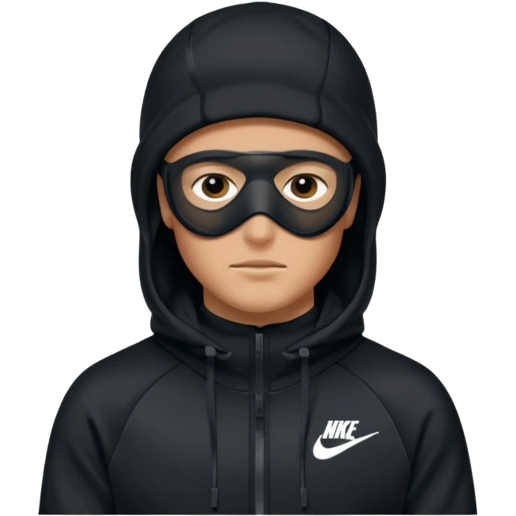 White person wearing a Nike Tex with hood and ski mask co all black and https://encrypted-tbn0.gstatic.com/images?q=tbn:ANd9GcTQEV3H5Fpq8Dp-ki2RTwgbdHqMsKZzDtarA9ywqiFzKVKjxdLc5Fq9yDOax7-XC4trueI2pFuItpqM_TVrGODdDG5la_rbm9lB8utSLKXm&s=10 emoji