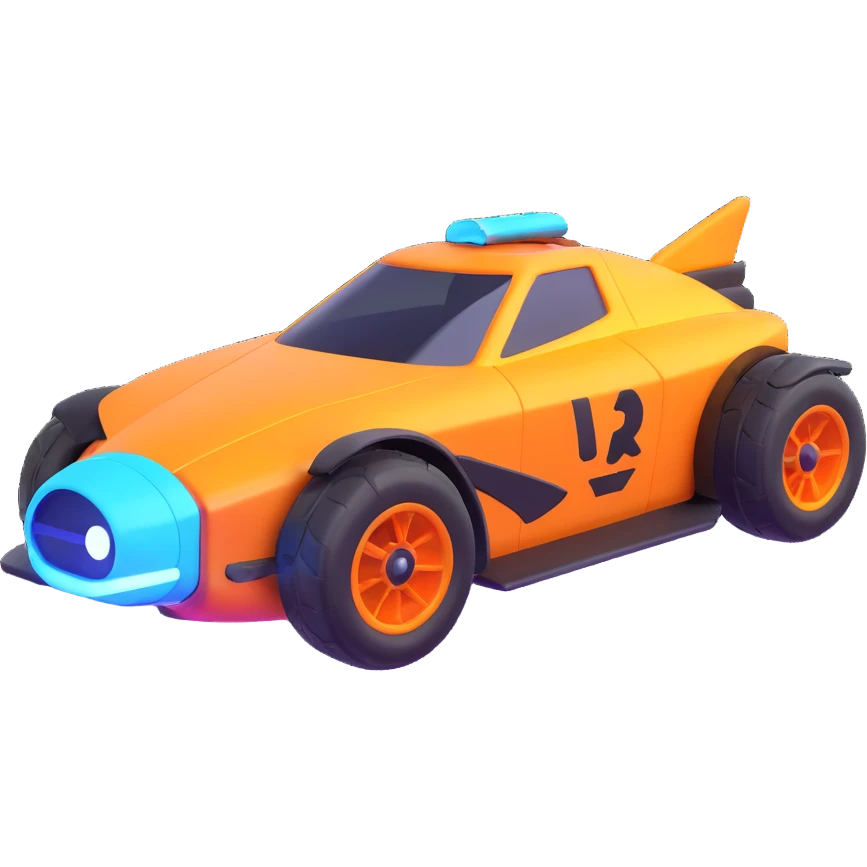 Rocket League car 3D emoji style emoji
